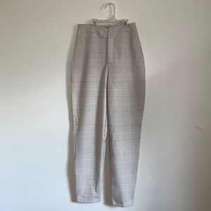 Stone Co Ord Plaid Cigarette Pants